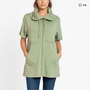 Evy's Tree Green Hooded Zip-Up Jacket hoodie NWT size XL